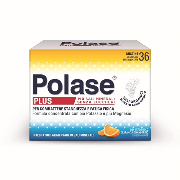 Farbene.shop | Polase Plus Più Magnesio E Potassio Integratore Alimentare Sali Minerali Arancia Mandarino 36 Bustine