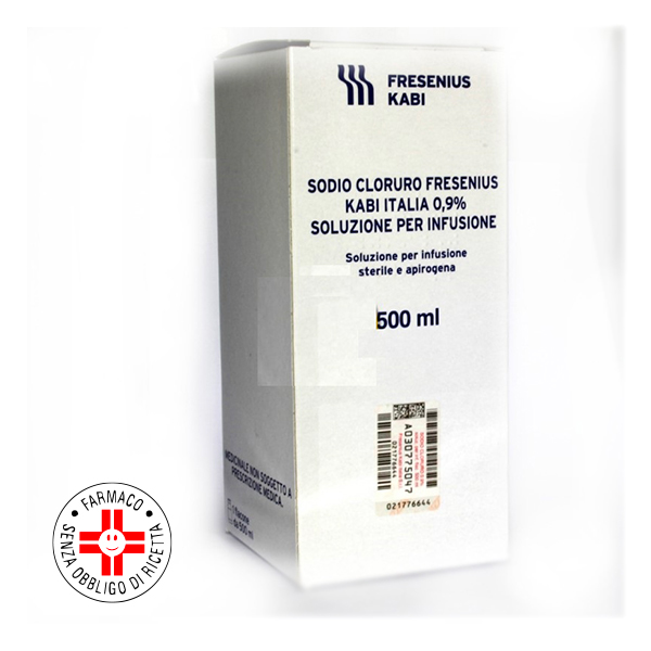 SODIO CLORURO (FRESENIUS KABI ITALIA)*1 flacone EV 500 ml 0,9%-0