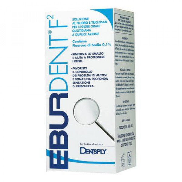 Farbene.shop | EBURDENT F2 COLLUTORIO AL FLUORURO DI SODIO E TRICLOSAN 500ML