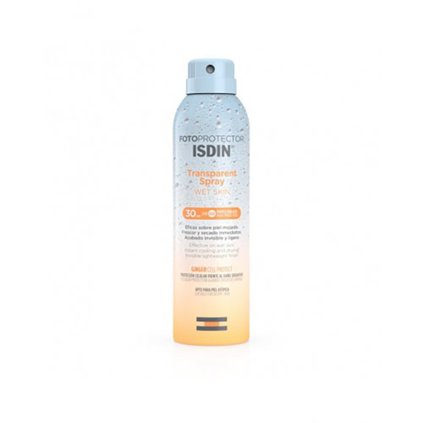 Farbene.shop | ISDIN FOTOPROTECTOR TRANSPARENT WET SKIN SPRAY 50+ 250 ML