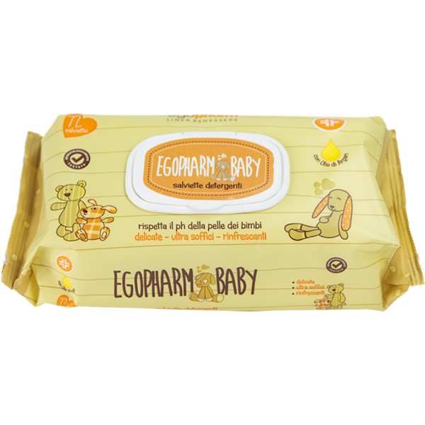Farbene.shop | SALVIETTE IMBEVUTE BABY OLIO ARGAN 72 PEZZI