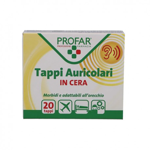 Farbene.shop | TAPPI AURICOLARI IN CERA 20 PEZZI PROFAR