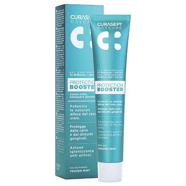 Farbene.shop | CURASEPT DAYCARE DENTIFRICIO PROTECTION BOOSTER FROZEN MINT75 ML