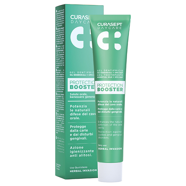 Farbene.shop | CURASEPT DAYCARE DENTIFRICIO PROTECTION BOOSTER HERBAL INVASION 75 ML