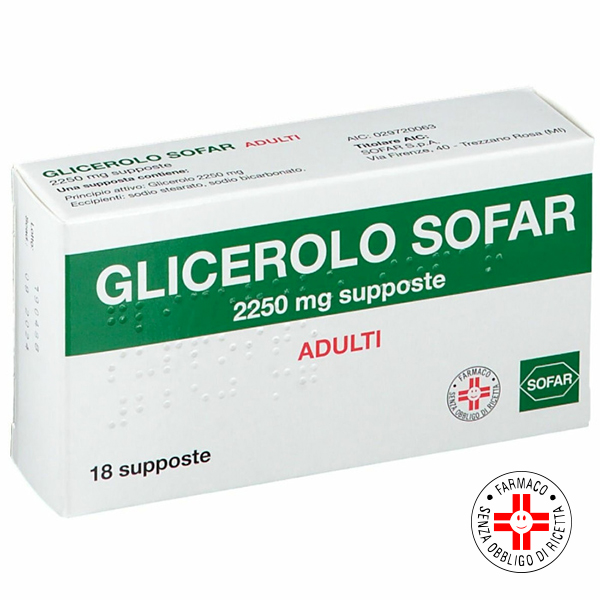 Farbene.shop | GLICEROLO (SOFAR)*AD 18 supp 2.250 mg