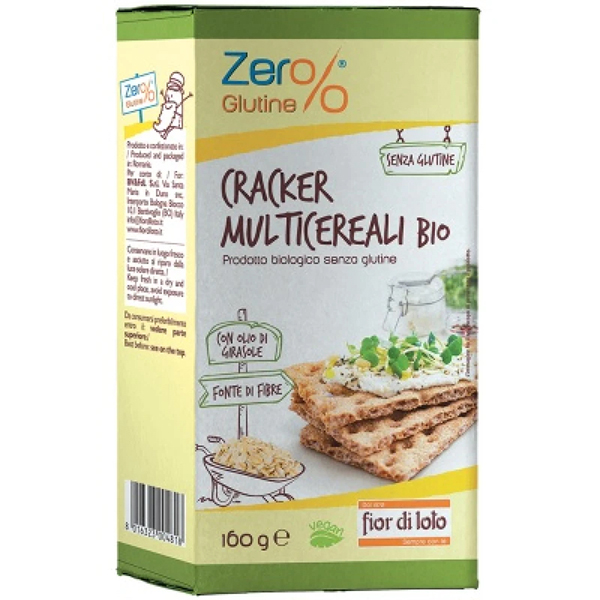 Farbene.shop | ZER%GLUTINE CRACKERS MULTICEREALI 160 G