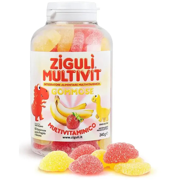 Farbene.shop | ZIGULI MULTIVIT FRAGOLA E BANANA 60 GOMMOSE