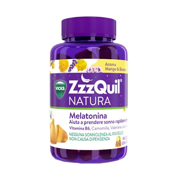 Farbene.shop | ZZZQUIL NATURA MANGO & BANANA 60 PASTIGLIE GOMMOSE