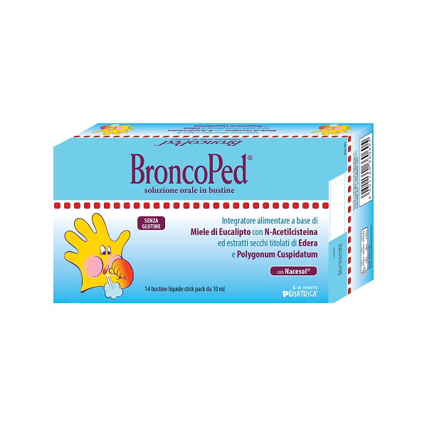 BRONCOPED SOLUZIONE ORALE 14 BUSTINE STICK PACK DA 10 ML-0