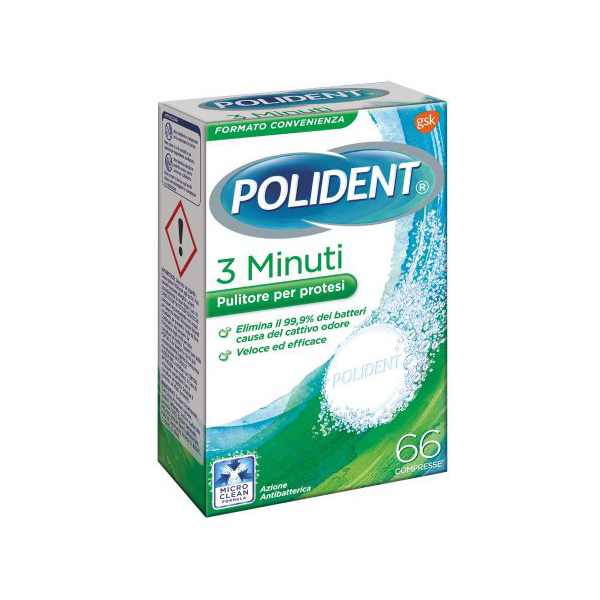 Farbene.shop | POLIDENT 3 MINUTI 66 COMPRESSE