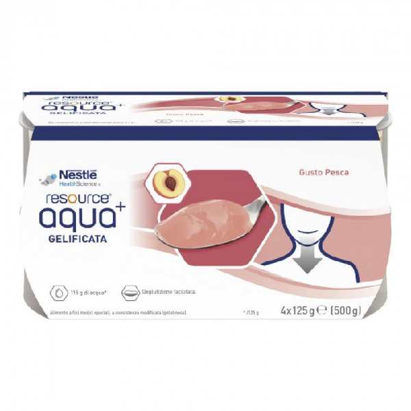 RESOURCE AQUA ACQUA GELIFICATA+PEACH CUP 6 4X125 G-0