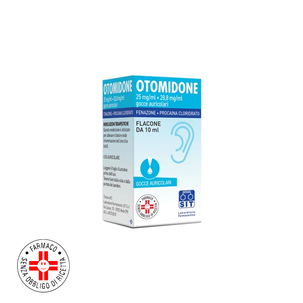 OTOMIDONE*gocce auricolari 10 ml 25 mg/ml + 28,8 mg/ml-0