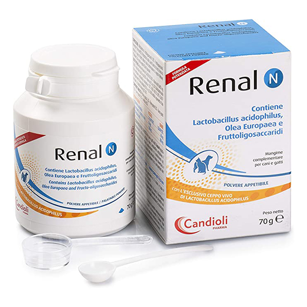 Farbene.shop | RENAL N MANGIME COMPLEMENTARE PER CANI E GATTI BARATTOLO 70G