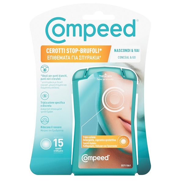Farbene.shop | COMPEED CEROTTI STOP BRUFOLI NASCONDI & VAI 15 PEZZI