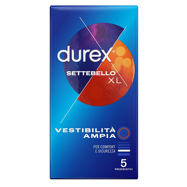 Farbene.shop | PROFILATTICO DUREX SETTEBELLO XL 5 PEZZI
