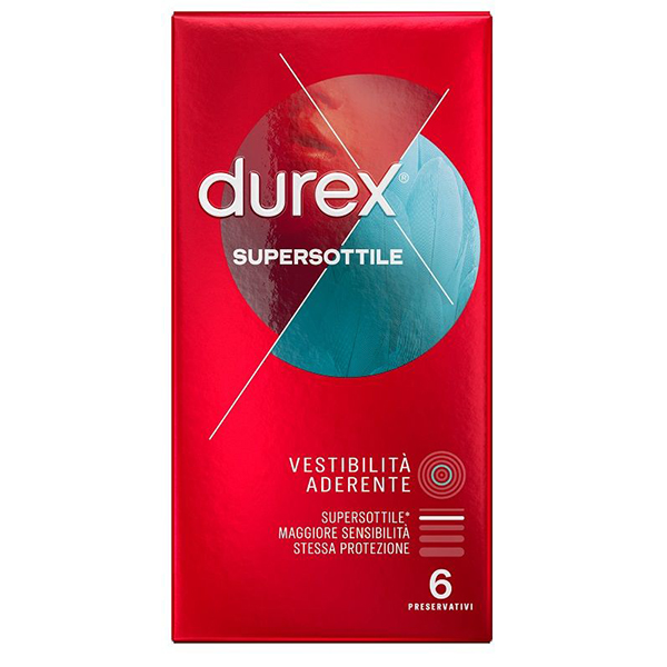 Farbene.shop | PROFILATTICO DUREX SUPERSOTTILE CLOSE FIT 6 PEZZI