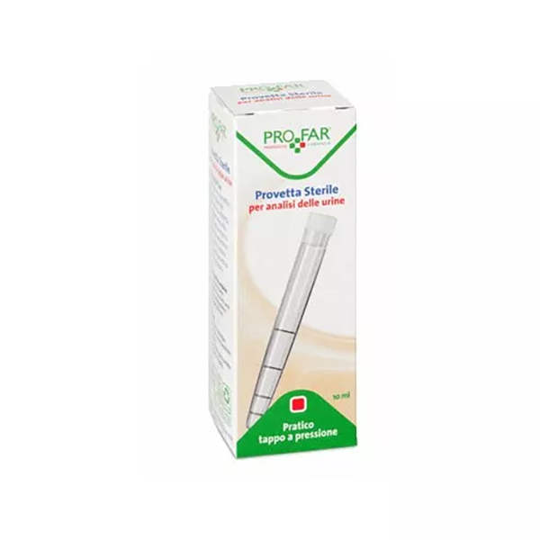 Farbene.shop | PROVETTA STERILE PER ANALISI DELLE URINE 10 ML PROFAR