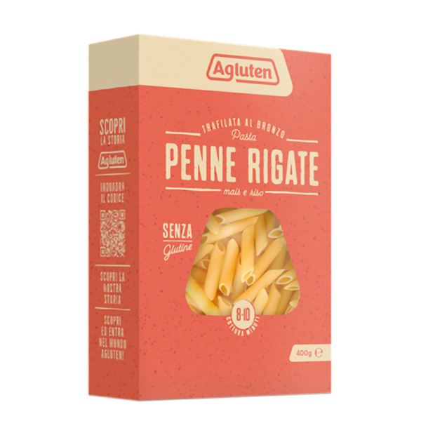 Farbene.shop | Agluten Pasta Penne Rigate 400g
