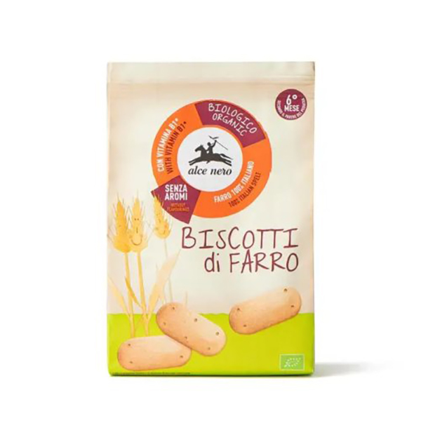 Farbene.shop | Alce Nero Baby Food Biscotti Farro Bio 250g