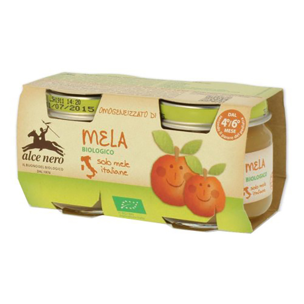 Farbene.shop | Alce Nero Omogeneizzato Di Mela Biologico 120g