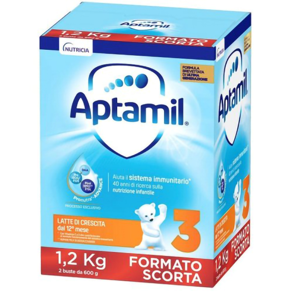 Farbene.shop | Aptamil 3 Latte di Crescita 1200g 12 Mesi+ - Nutrizione Completa per il Benessere dei Tuoi Bambini