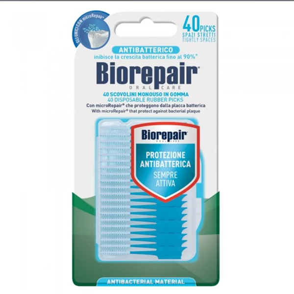 Farbene.shop | Biorepair Scovolini Monouso In Gomma Per Spazi Stretti 40 Picks