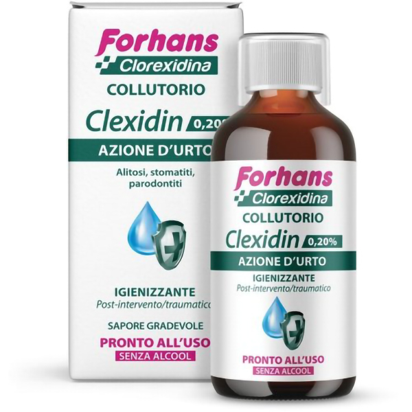 Farbene.shop | Forhans Clexidin - Collutorio 0,20 Senza Alcool 200 ml