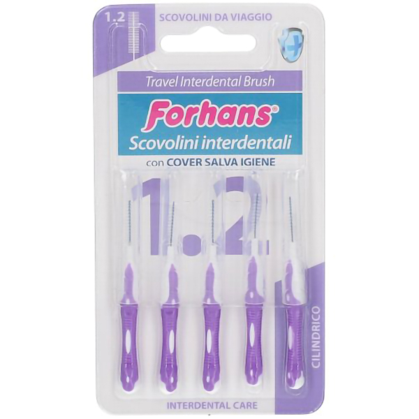 Farbene.shop | Forhans Travel Interdental Brush Scovolino 1.2 5 Pezzi