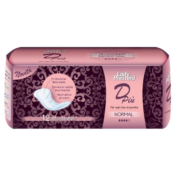Farbene.shop | Lady Presteril DPiù Normal Assorbenti Giorno 12 Pezzi - Protezione Affidabile per Tutta la Giornata