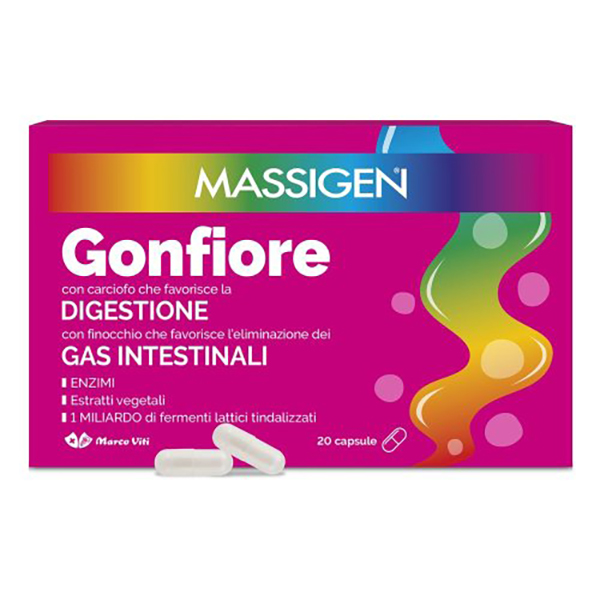 Farbene.shop | Massigen Gonfiore Integratore Alimentare 20 Capsule