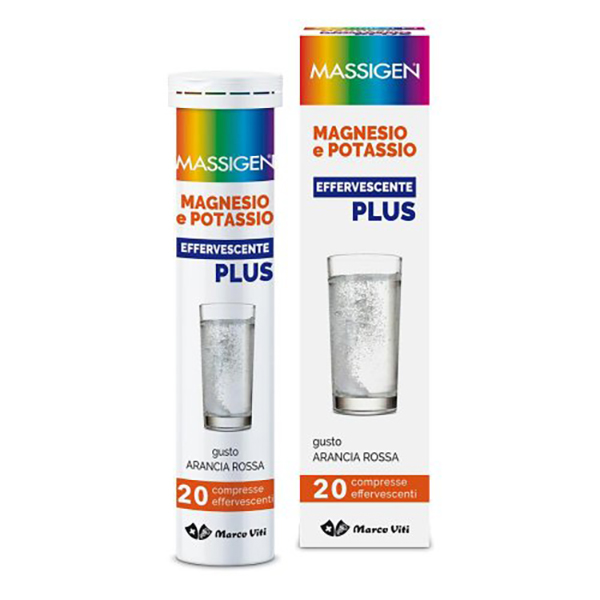 Farbene.shop | Massigen Magnesio e Potassio Plus 20 Compresse Effervescenti