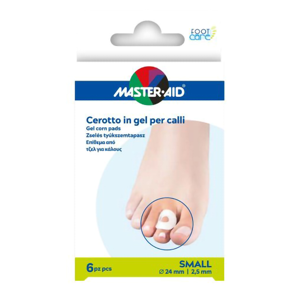 Farbene.shop | Master-Aid Foot Care Cerotto in Gel per Calli Taglia S 6 pezzi