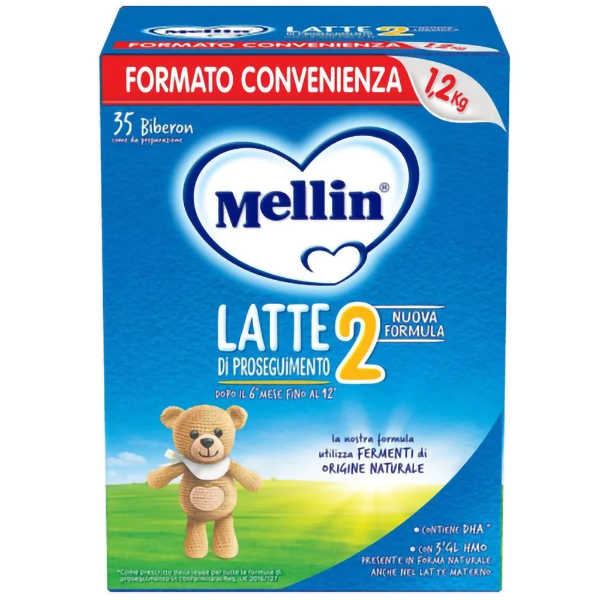 Farbene.shop | Mellin 2 Latte in Polvere 1200g - Latte di Proseguimento per Bambini