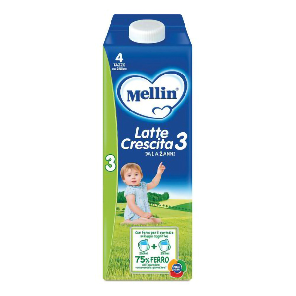 Farbene.shop | Mellin 3 Liquido Latte Crescita 1000ml - Formula per Bambini da 1 a 2 Anni