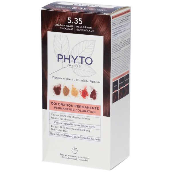 Farbene.shop | Phyto Phytocolor 5.35 Castano Chiaro Cioccolato Colorazione Permanente Per Capelli
