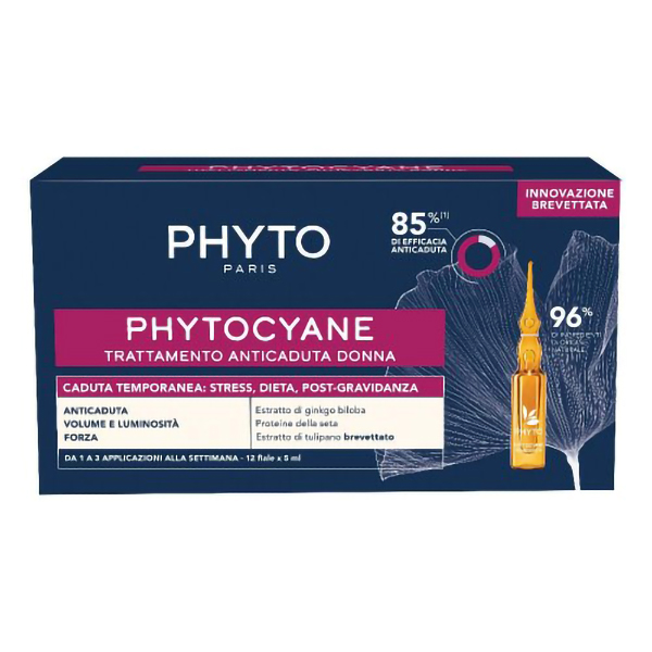 Farbene.shop | Phyto Phytocyane Fiale Donna Caduta Temporanea 12 Fiale da 5ml