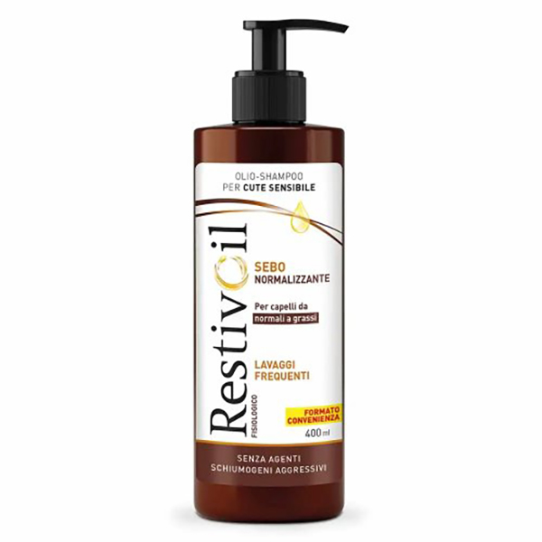 Farbene.shop | RestivOil Fisiologico Sebonormalizzante Olio-Shampoo per Cute Sensibile 400 ml