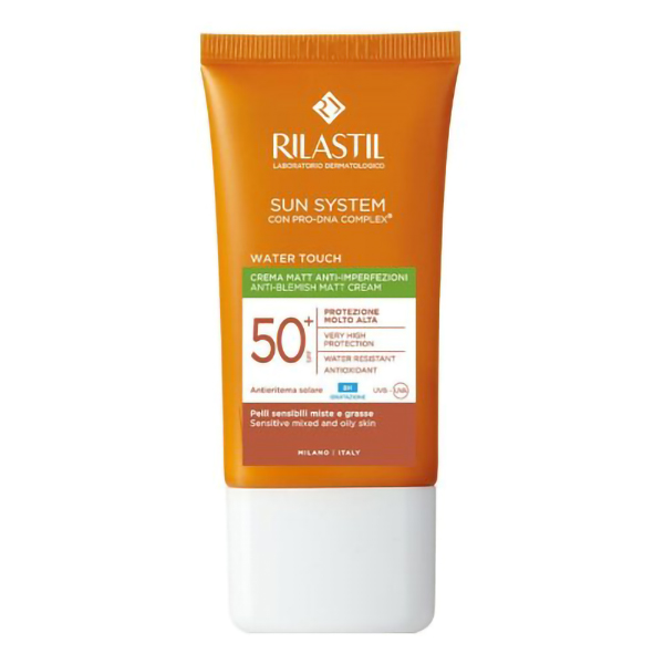 Farbene.shop | Rilastil Sun System Water Touch Matt Crema Solare SPF 50+ Anti Imperfezioni Viso 50ml