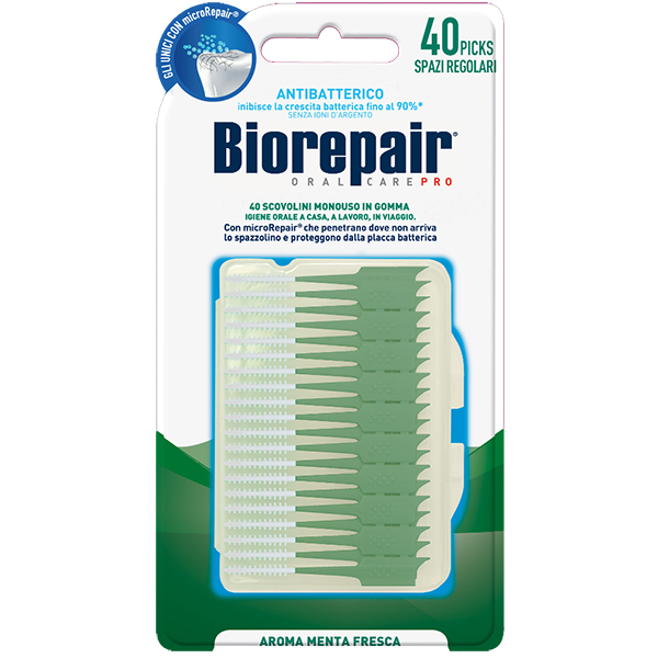 Farbene.shop | Biorepair Scovolini Monouso In Gomma Regular 40 Pezzi