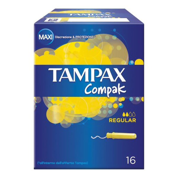 Farbene.shop | Tampax Compak Regular 16 Pezzi
