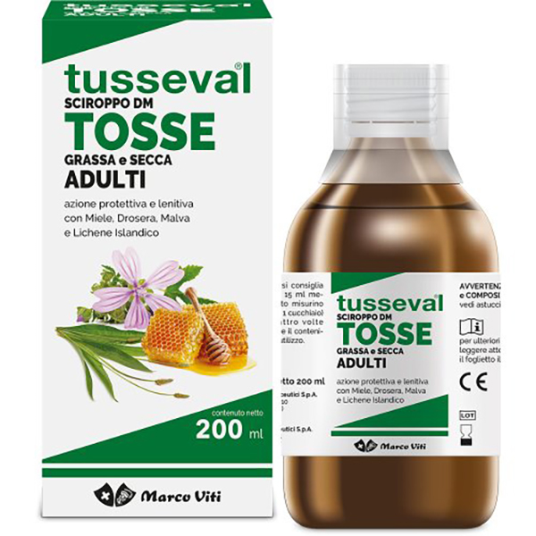 Farbene.shop | Tusseval Sciroppo Adulti Tosse Grassa e Secca 200 ml