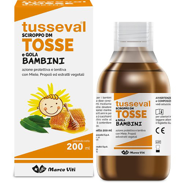 Farbene.shop | Tusseval Sciroppo Bambini Tosse e Gola 200 ml