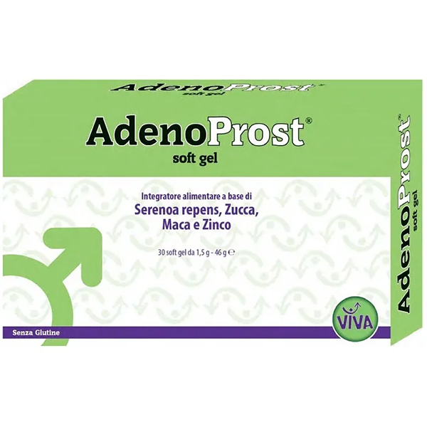 AdenoProst 30 Soft Gel Integratore per Benessere Prostatico-0