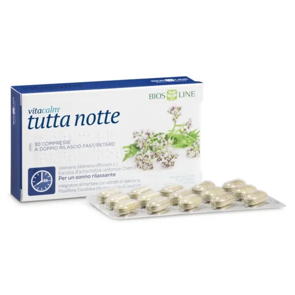 Farbene.shop | Bios Line Vitacalm Tutta Notte Fast/Retard 30 Compresse