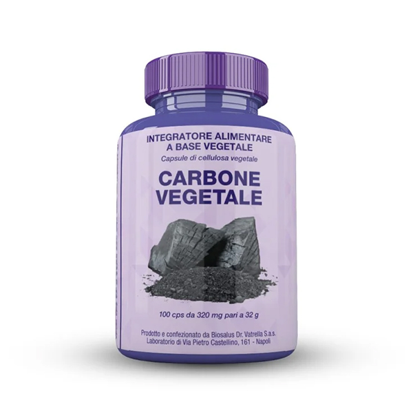 Farbene.shop | BIOSALUS® CARBONE VEGETALE INTEGRATORE ALIMENTARE 100 CAPSULE