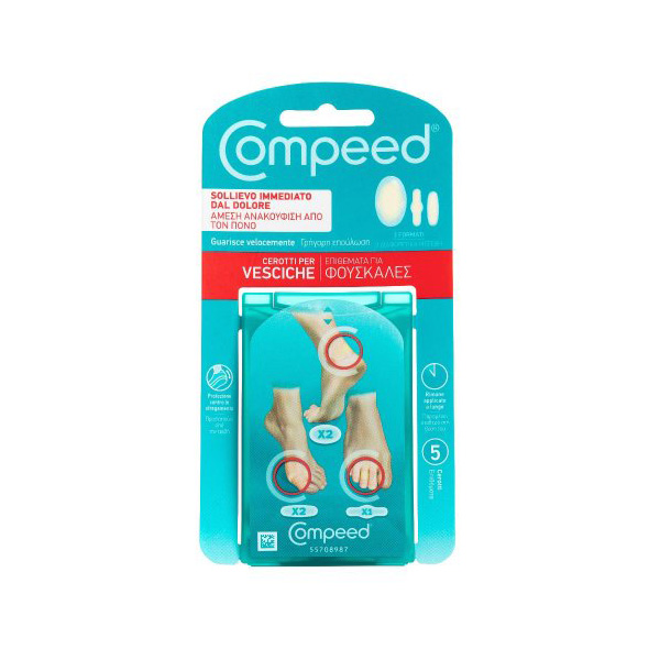 Farbene.shop | COMPEED - CEROTTI VESCICHE FORMATO MISTO 5 PEZZI