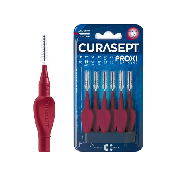 Curasept Scovolino Proxi T13 Cone Bordeaux 6 Pezzi-0