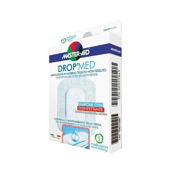 Farbene.shop | Dropmed Compressa Autoadesiva 10X12cm 5 Pezzi