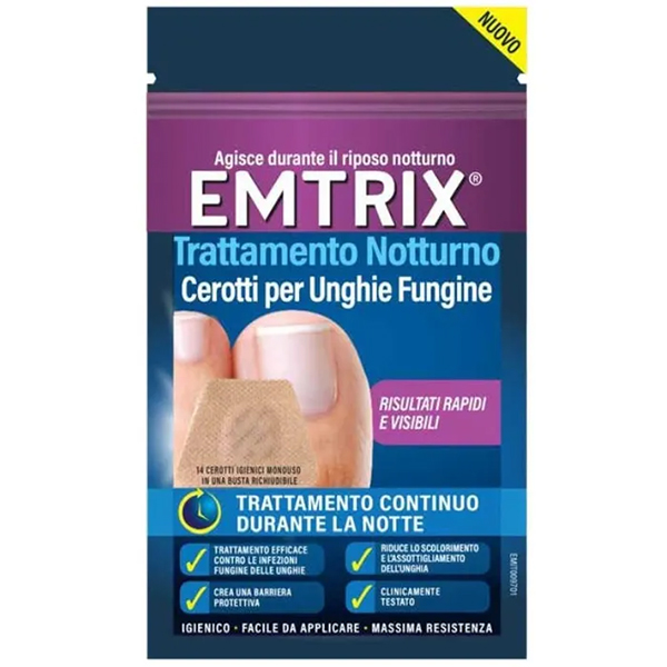 Farbene.shop | Emtrix 14 Cerotti Monouso Per Unghie Fungine