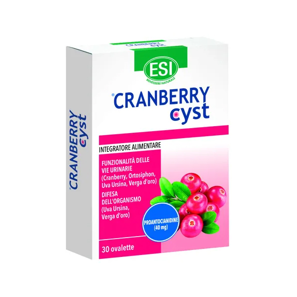 Farbene.shop | Esi Cranberry Cyst Integratore Vie Urinarie 30 Ovalette